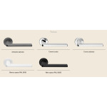 Axis Zincral Linea Calì Poignée de Porte avec Rosace Ronde