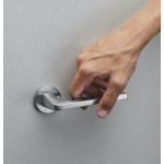 Axis Zincral Linea Calì Poignée de Porte avec Rosace Ronde