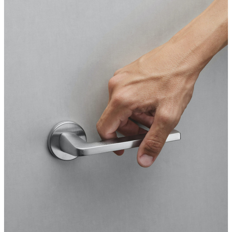 Axis Zincral Linea Calì Poignée de Porte avec Rosace Ronde