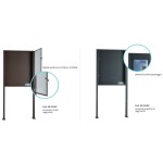 Tableau d'Affichage Autoportant avec Poteaux SB3 Silmec