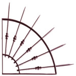 Barrière Anti-Intrusion à Pointes pour Balcons Simple ou Double