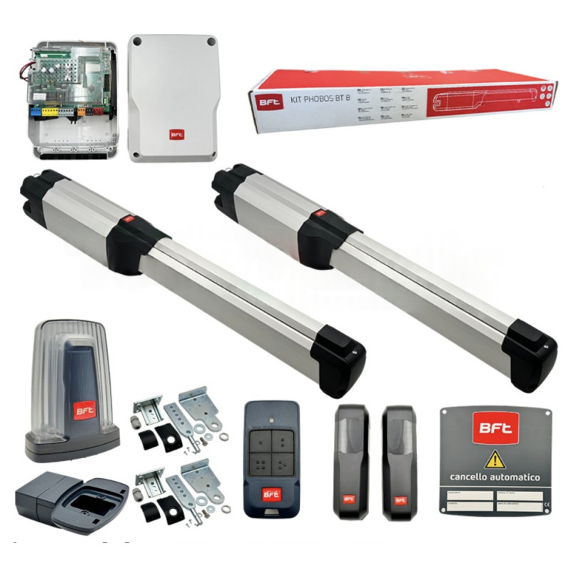 BFT PHOBOS BT B25 SMART KIT Motorisation Portails Battants 24V 400kg