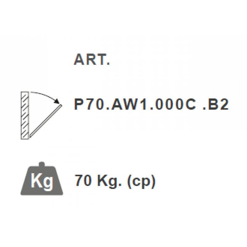 bras PBA P70-AW1-C Limiteur d'ouverture pour Windows
