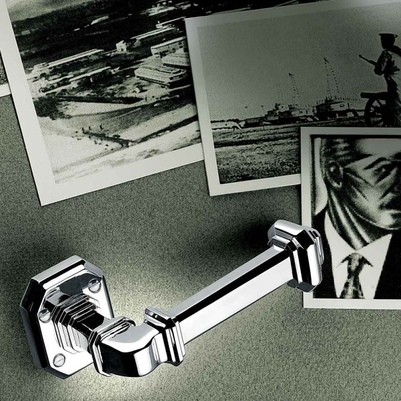 Poignée Busiri Cromo pour porte de tradition artistique italienne par Antologhia