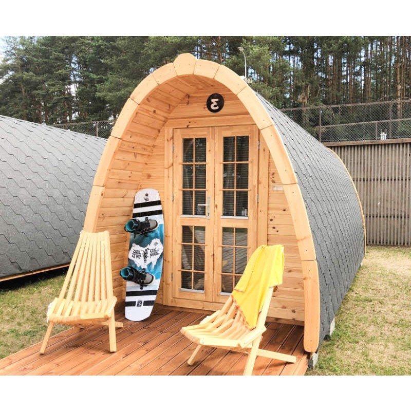 Camping Pod en Bois de Sapin pour Camping 240x480 cm