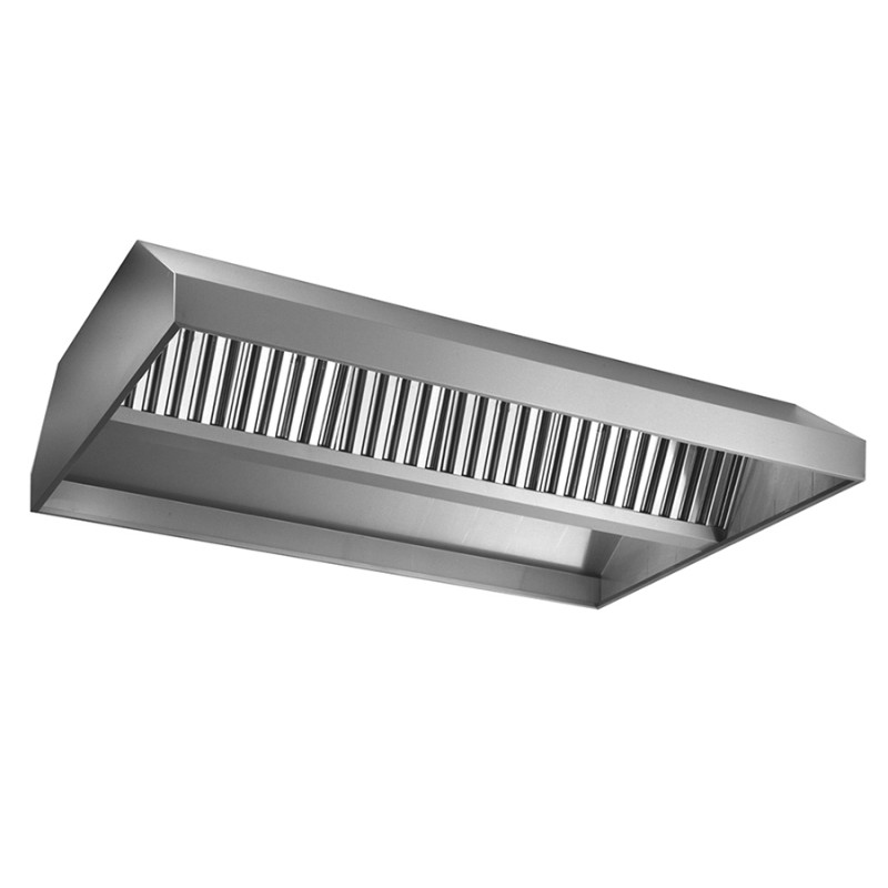 Hotte îlot pour Cuisine en Acier Inox et Moteur Ventilateur Électrique