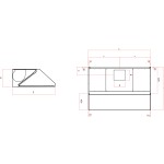 Hotte Aspirante Murale en Acier Inox avec Moteur Ventilateur