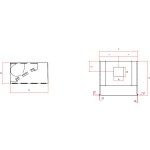 Hotte Murale Cubique avec Moteur 90 cm ou 110 cm