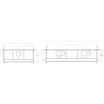 Hotte Inox Snack LED Profondeur 70 90 110 cm