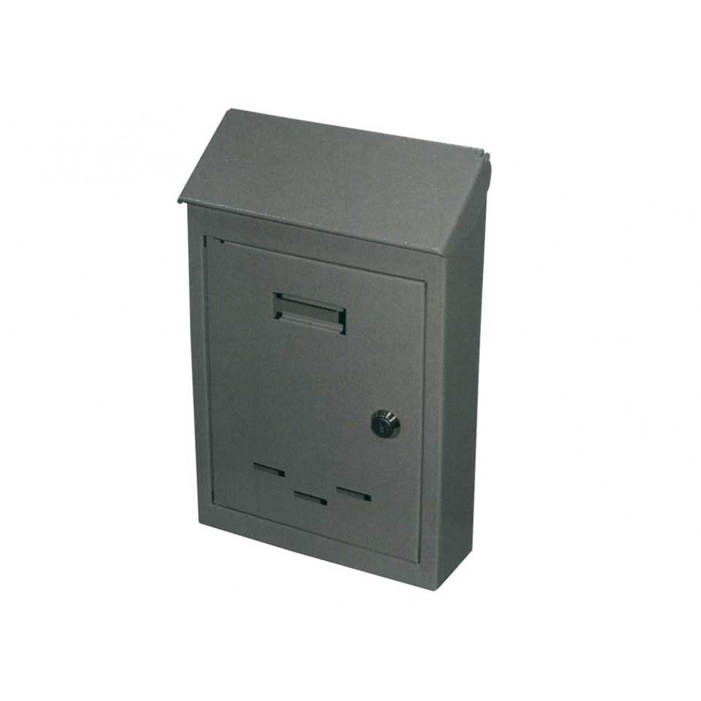 Mail Box avec cylindre fer peint verrouillage gris