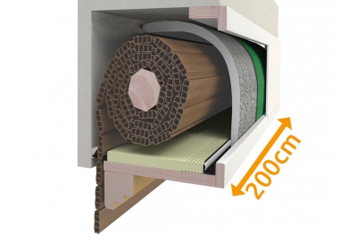 Composition Cassonetto 200 cm pour l'isolation Stores PosaClima Renova