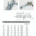 Verrou de Porte Horizontaux Galvanizé avec Supporte