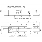 Porte-lourd Bolt Système de fermeture Combiarialdo