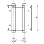 Charnière ressort de type Double Action Boomer IBFM