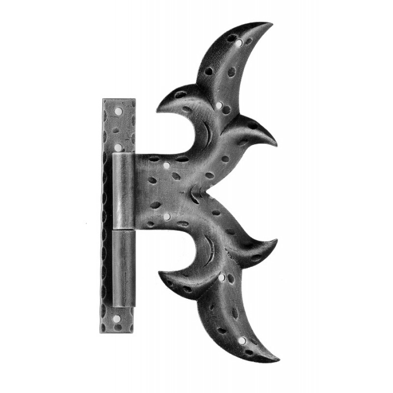 Charnière avec plaque 250x120mm Galbusera fer forgé pour portes et fenêtres