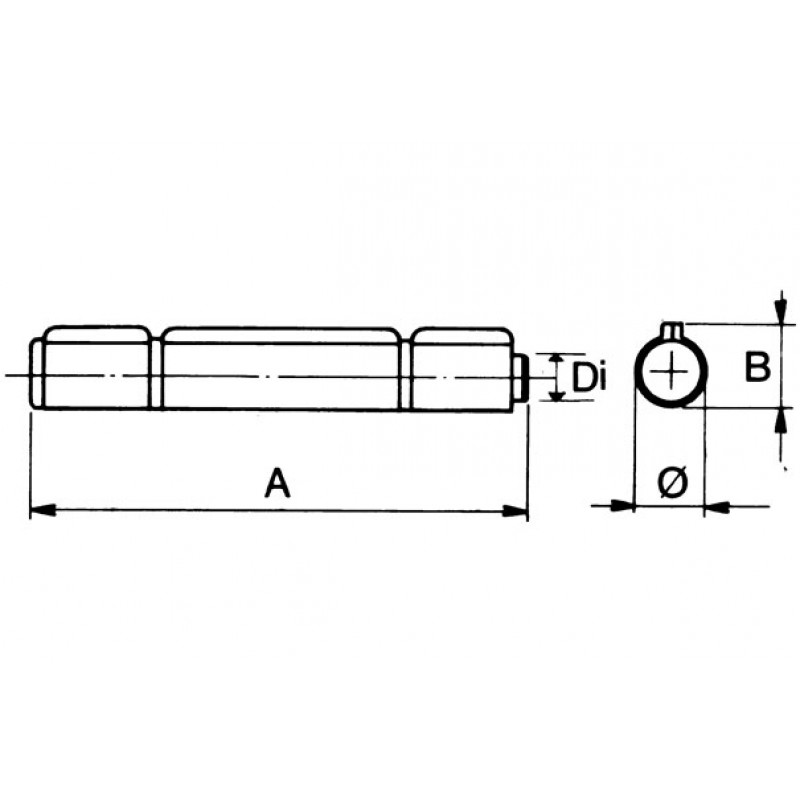 Weld axe d'articulation 3 Ali amovible et Ranella acier IBFM