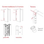 Charnières Double Action pour Aluminium R40 180 Justor