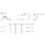 Ferme-Porte Aérien Justor TP avec Choix de Force