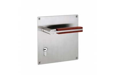 Poignées de quelques PBA 2001.YOD.PLA du bois et de l'acier inoxydable AISI 316L