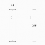 de poignées de plaque paire PBA 2030/2001 acier inoxydable AISI 316L