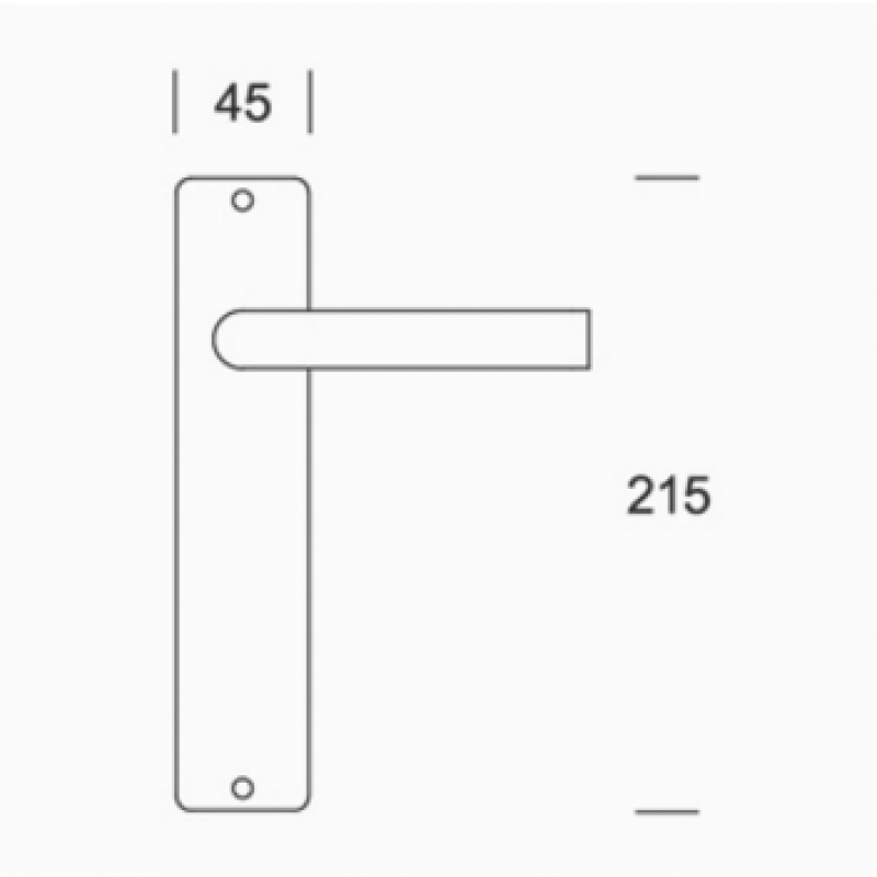 de poignées de plaque paire PBA 2030/2001 acier inoxydable AISI 316L
