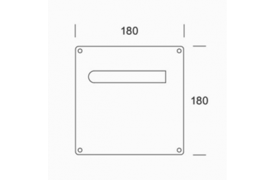 de poignées de plaque paire PBA 2030/2001 acier inoxydable AISI 316L