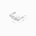 Couple poignées en acier inoxydable AISI 316L 2020T PBA