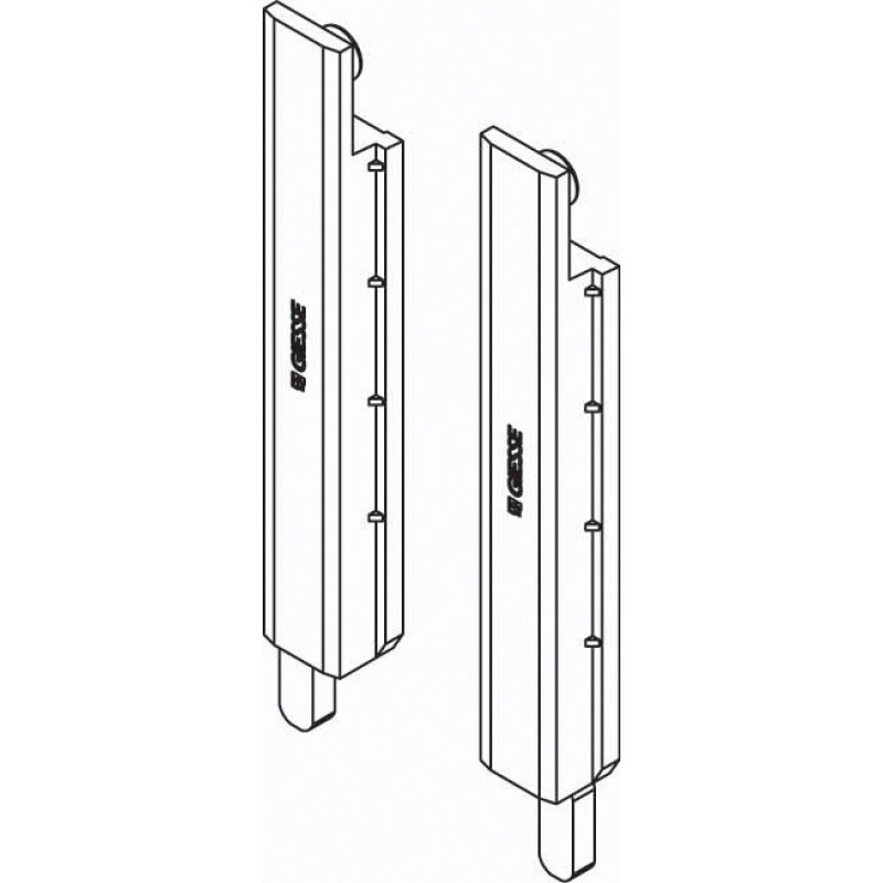Couple Bornes Auctions Art.02141K Giesse; Argent Plus pour la série R40