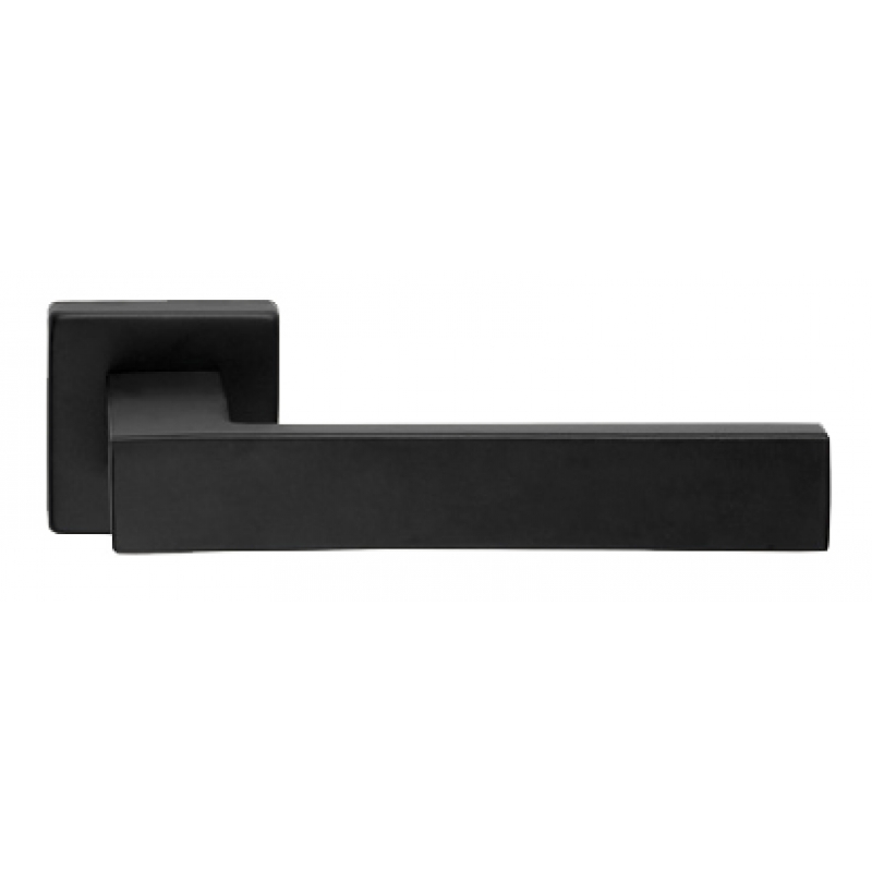 Coin Zincral base Ligne Cali Matt Black Paire de poignées sur Rosetta