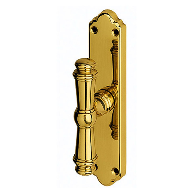 Air poli poignée de porte Chrome sur Rosette dynamique romantique et classique Linea Cali