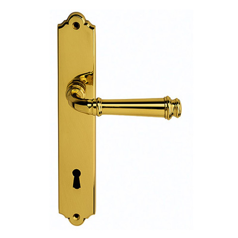 Air poli poignée de porte Chrome sur Rosette dynamique romantique et classique Linea Cali