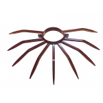 Diamètre de la borne anti-vol 120 mm Grimpo pour les tuyaux externes Type de pluie en acier peint marron