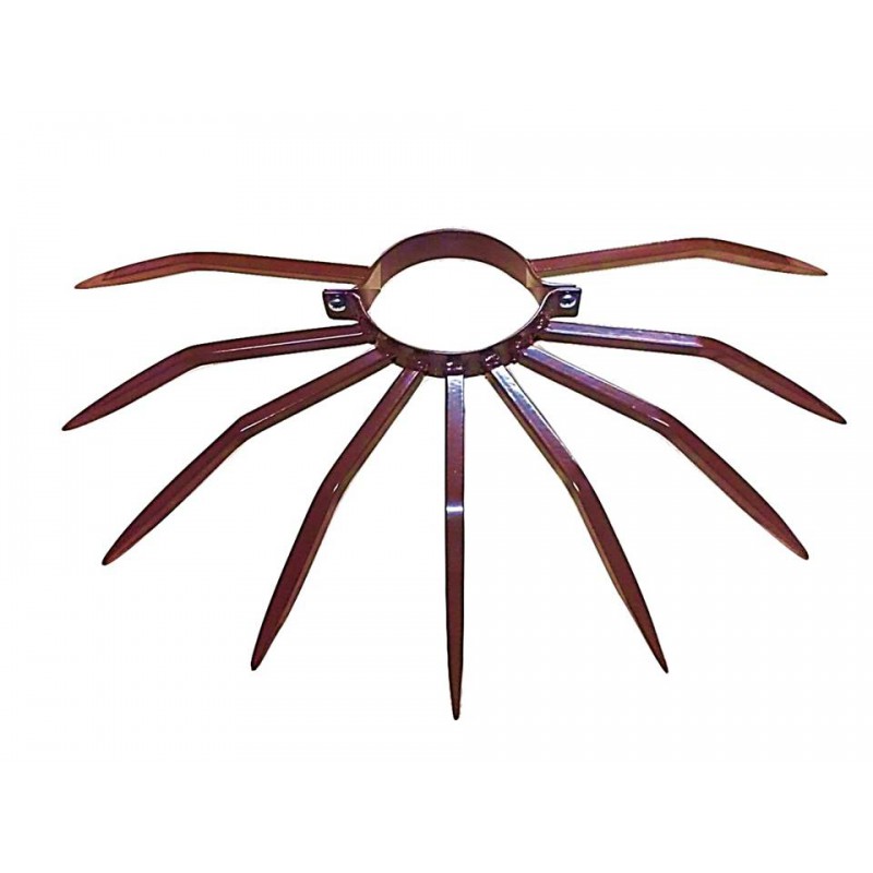 Diamètre de la borne anti-vol 120 mm Grimpo pour les tuyaux externes Type de pluie en acier peint marron