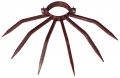 Borne Antivol Grimpo Diamètre 80 mm avec Pointes pour Tuyaux Extérieurs