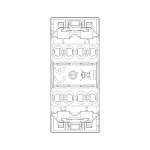 Deux Boutons Indépendants LINEA VIMAR 30066 1P NO 10 A 250 V~