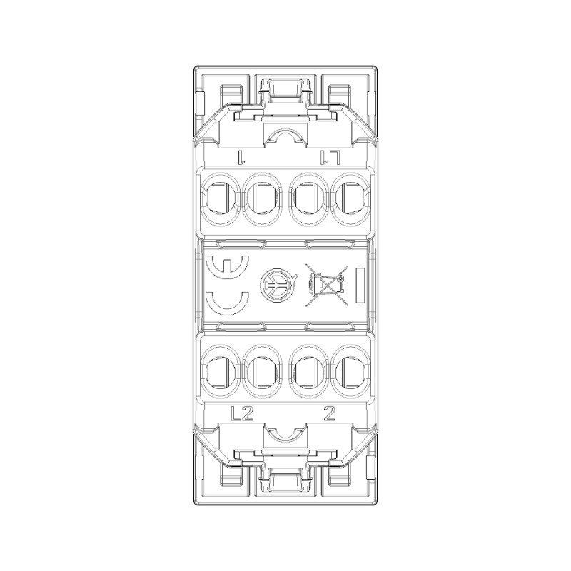 Deux Boutons Indépendants LINEA VIMAR 30066 1P NO 10 A 250 V~