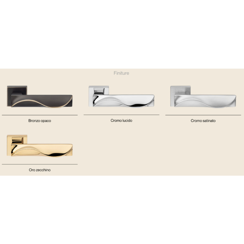 Duna Linea Calì Poignée de Porte Finition Laiton au Choix