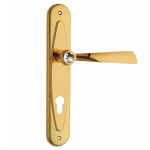 Elika Crystal Poignée sur la Plaque pour Porte Linea Calì Crystal