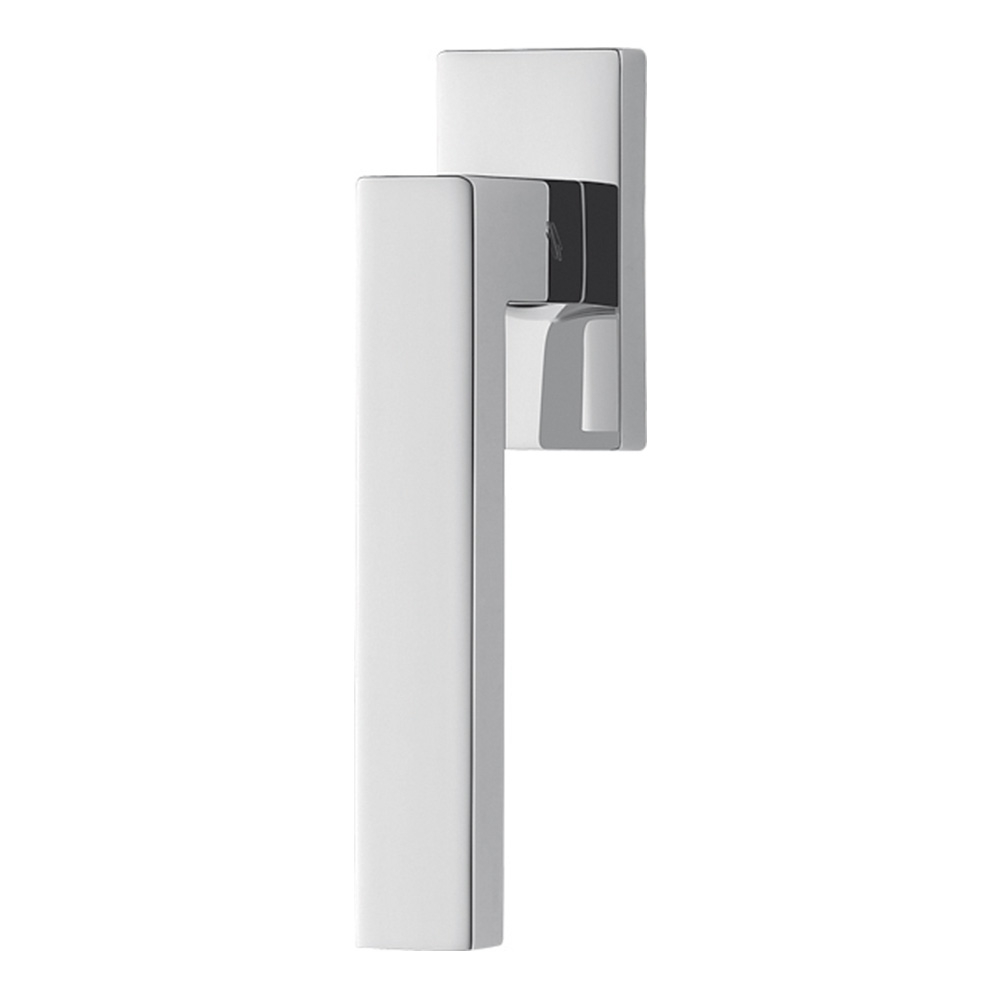 Poignée de porte Ellesse en chrome poli sur rosette Studio Bartoli pour Colombo Design