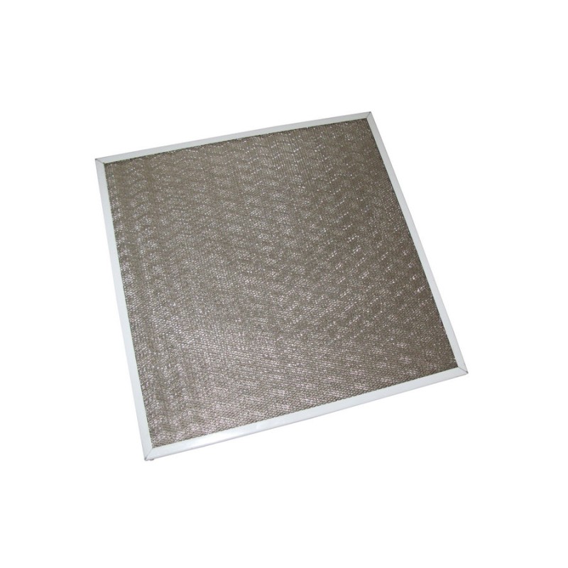 Filtre pour hotte professionnelle tricot inox 450xH450x13mm 2 pions à 100mm  du bord (sur-mesure)