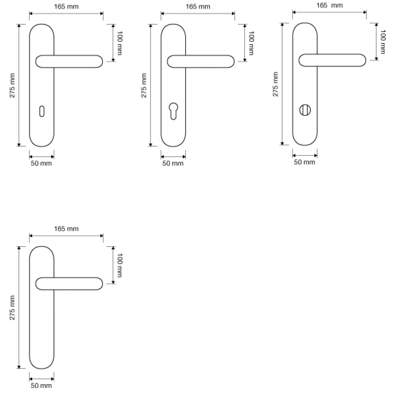 Fish Crystal Poignée sur la Plaque pour Porte Linea Calì Crystal