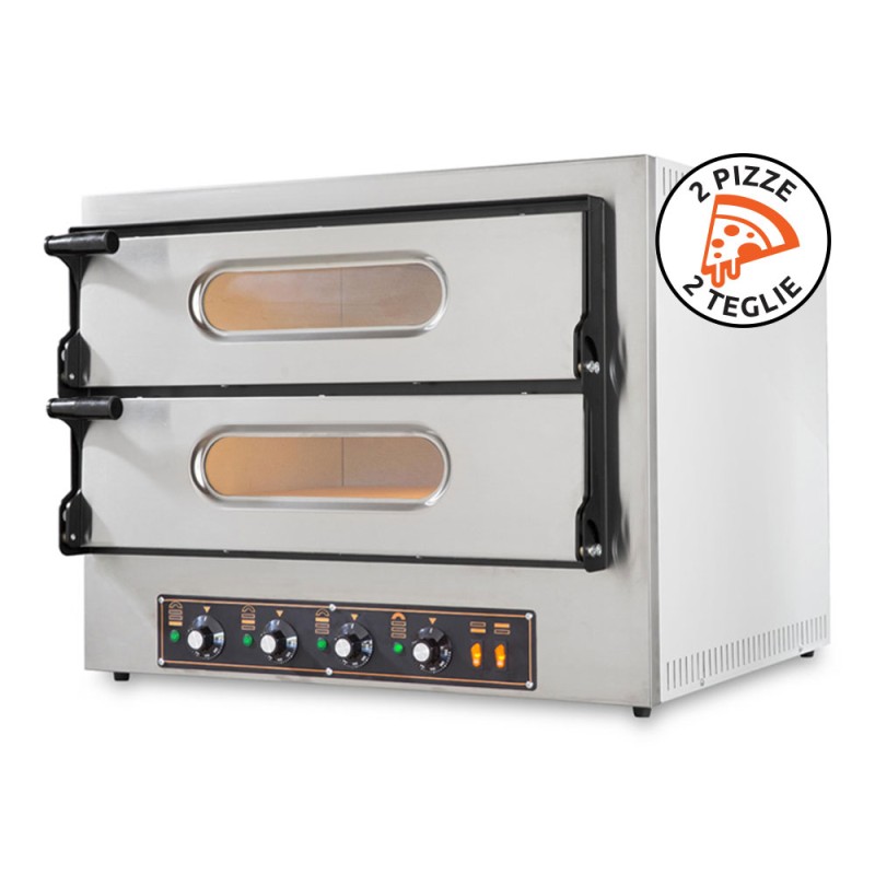 Four à Pizza Resto Italia Kube 2 Plus 6,4Kw Acier Inoxydable