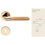 Grip Linea Calì Poignée de Porte Collection Modern Brass