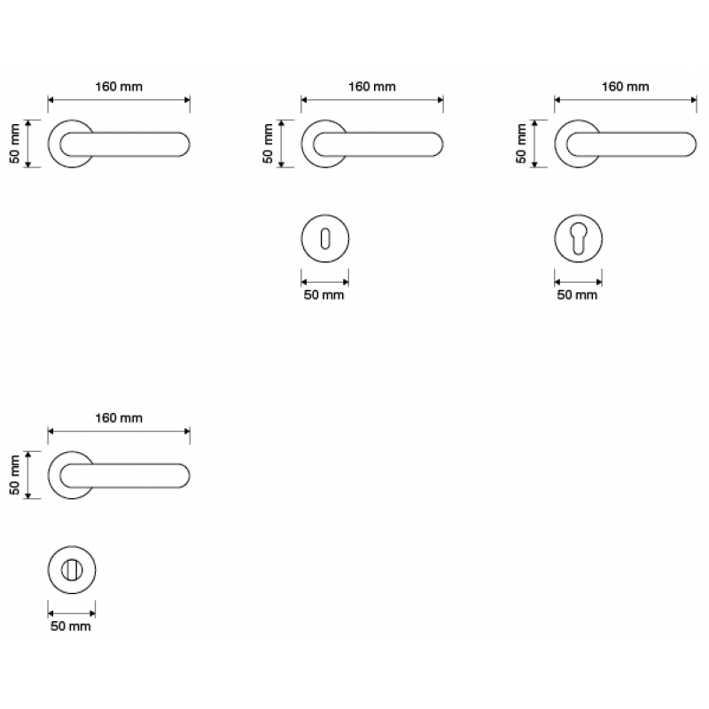 Havana Mesh Chrome Poli Poignée de Porte sur Rosette Linea Calì Crystal