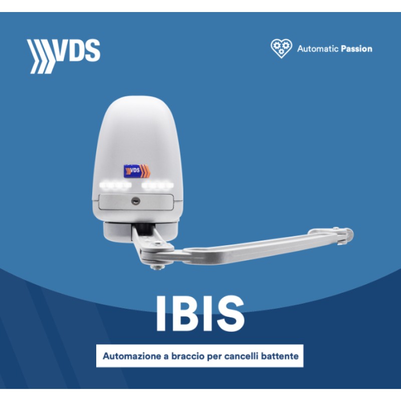 IBIS VDS Automatisme pour Portail Battant à Bras Articulé