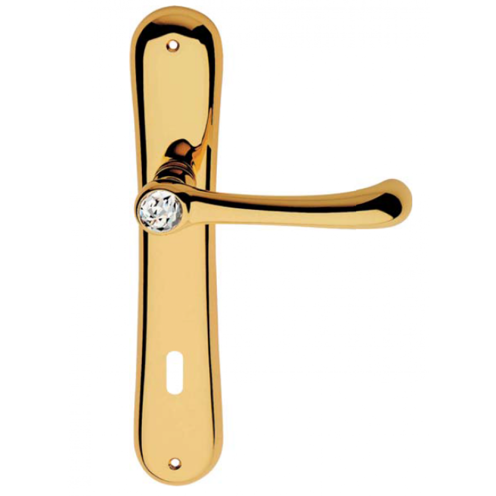 Idea Poignée sur la Plaque pour Porte Linea Calì Crystal