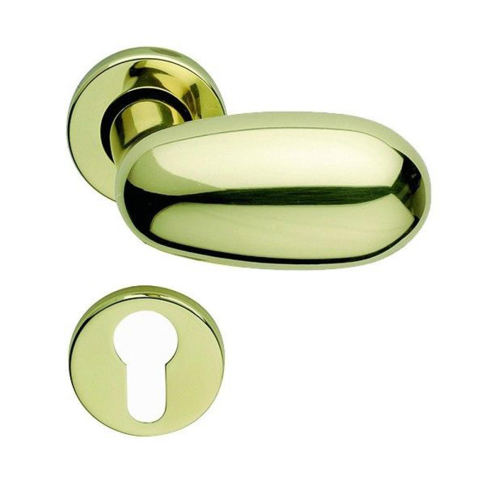 Idra Arieni Paire de Boutons de Porte Tournants Laiton Rosaces Ø45 mm