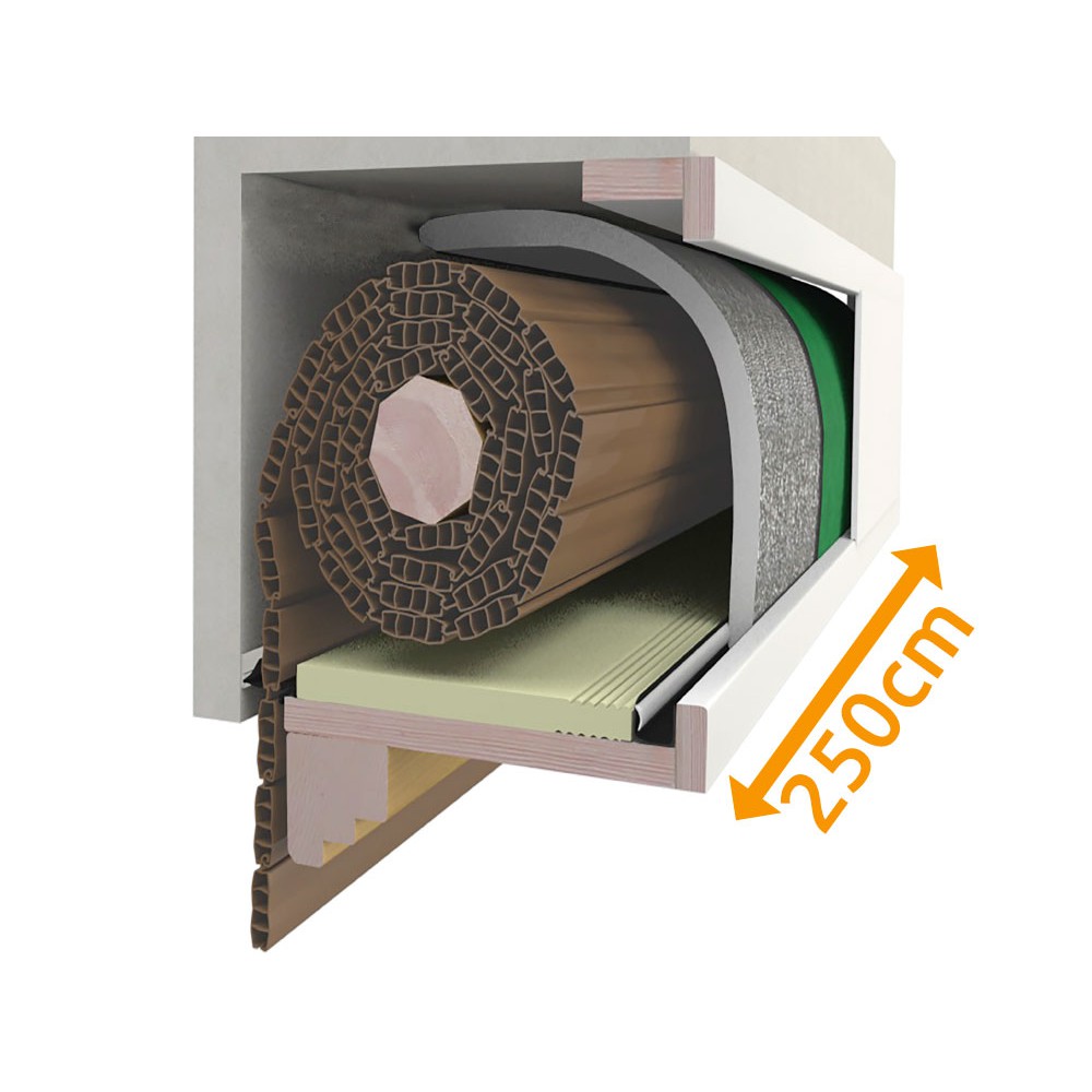 Composition Cassonetto 250 cm pour l'isolation Stores PosaClima Renova