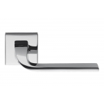 Poignée de porte Ellesse en chrome poli sur rosette Studio Bartoli pour Colombo Design