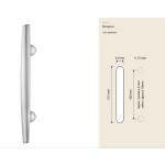 Kendo Linea Calì Poignée de Tirage para Porte Inspiré Sabre Samouraï